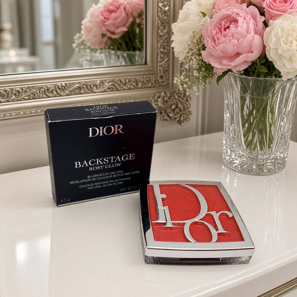 Dior Backstage Rosy Glow Blush 015 Cherry 4.5 g With Box